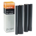 Brother PC302RF Black Thermal Fax Ribbon Refill Rolls (2 Pack)