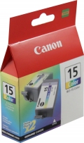 Canon BCI-15 Color Ink Tank, Twin Pack