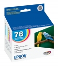 Epson 78 T078920 Color Claria High Definition Inkjet Cartridge Multipack