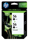 HP 56 Black Ink Cartridge  (Twin Pack)