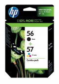 HP 56 Black - HP 57 Tri-Color Ink Cartridges  (Combo Pack)