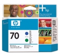 HP 70 Blue & Green Printhead (Ink Not Included)