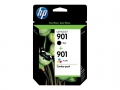 HP 901 Black - HP 901  Tri-Color Ink Cartridges (Combo Pack)