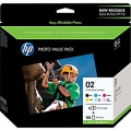 HP 02 Color Ink Cartridges (Photo Value Pack) (6 Cartridges)