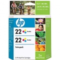 HP 22 Tri-Color Ink Cartridge  (Twin Pack)